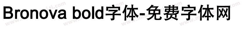 Bronova bold字体字体转换